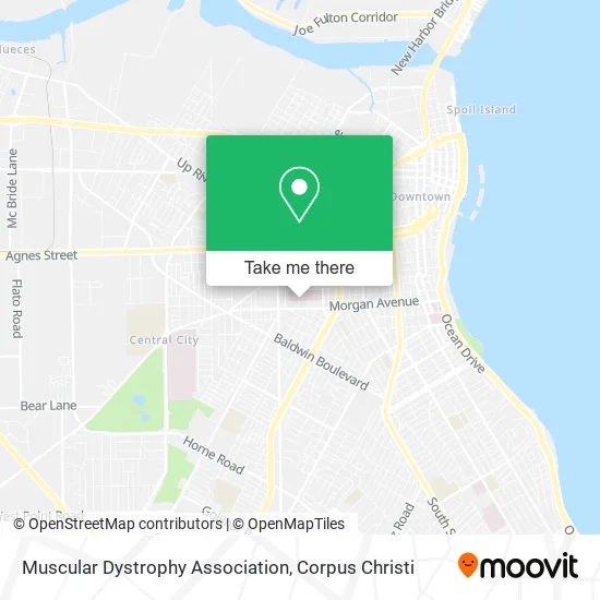 Muscular Dystrophy Association map