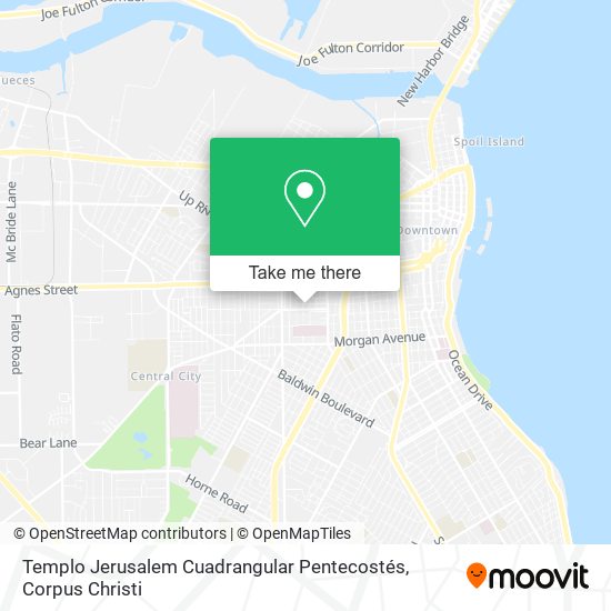 Templo Jerusalem Cuadrangular Pentecostés map
