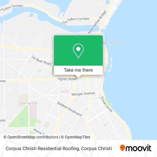 Corpus Christi Residential Roofing map