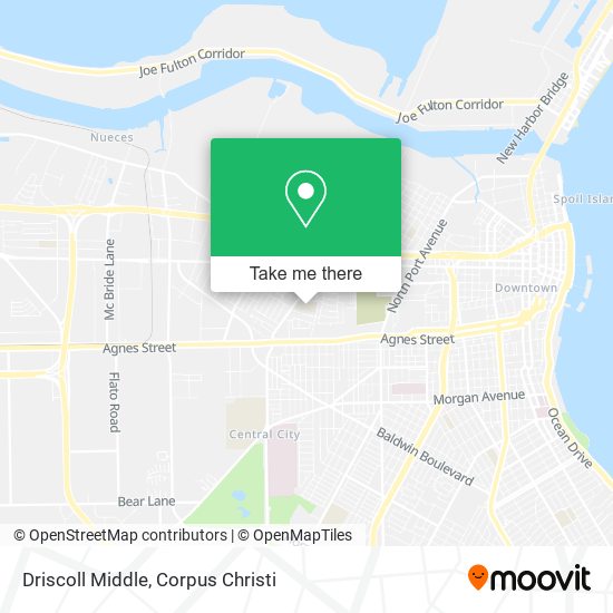 Mapa de Driscoll Middle