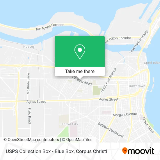 USPS Collection Box - Blue Box map