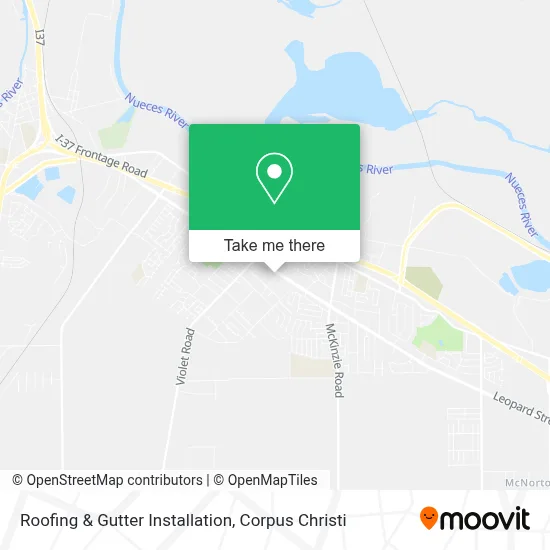 Roofing & Gutter Installation map