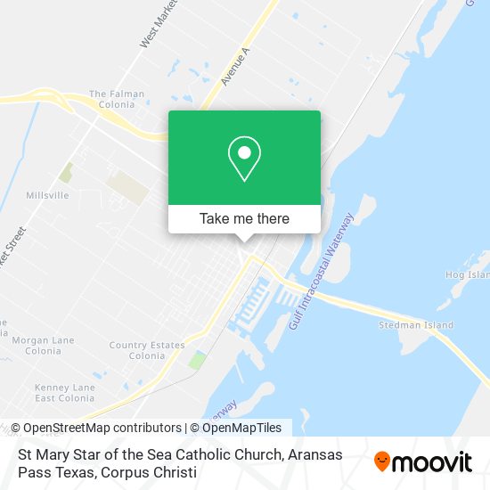 Mapa de St Mary Star of the Sea Catholic Church, Aransas Pass Texas