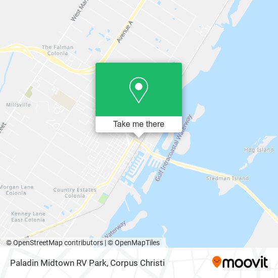 Mapa de Paladin Midtown RV Park