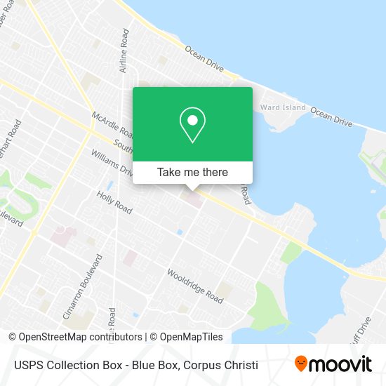 USPS Collection Box - Blue Box map