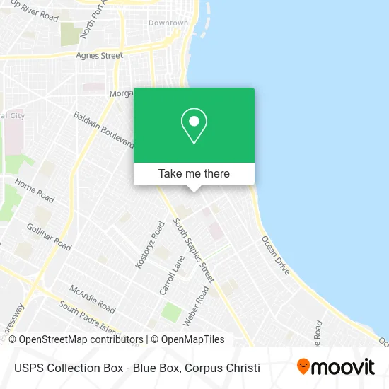 USPS Collection Box - Blue Box map