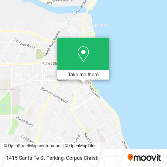 1415 Santa Fe St Parking map