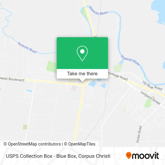 USPS Collection Box - Blue Box map