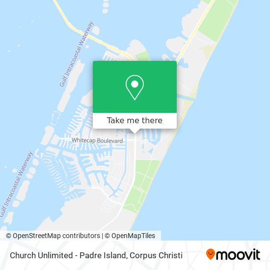 Mapa de Church Unlimited - Padre Island