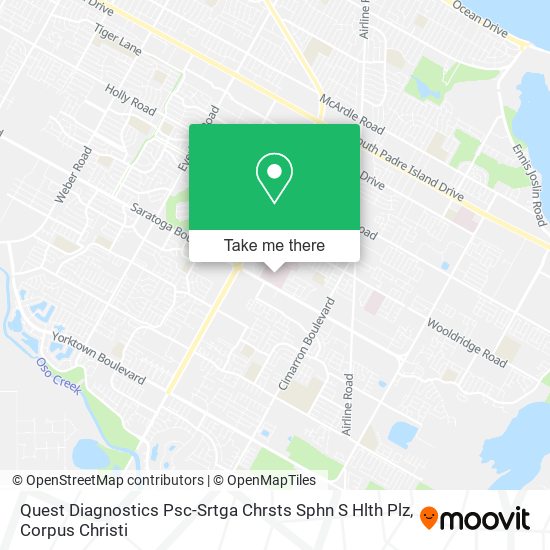 Mapa de Quest Diagnostics Psc-Srtga Chrsts Sphn S Hlth Plz