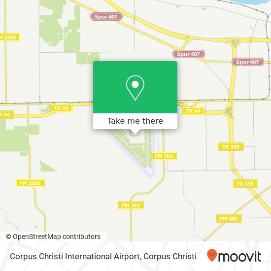 Corpus Christi International Airport map