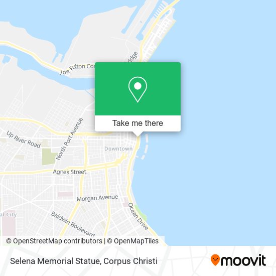 Selena Memorial Statue map