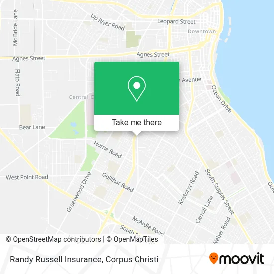 Randy Russell Insurance map