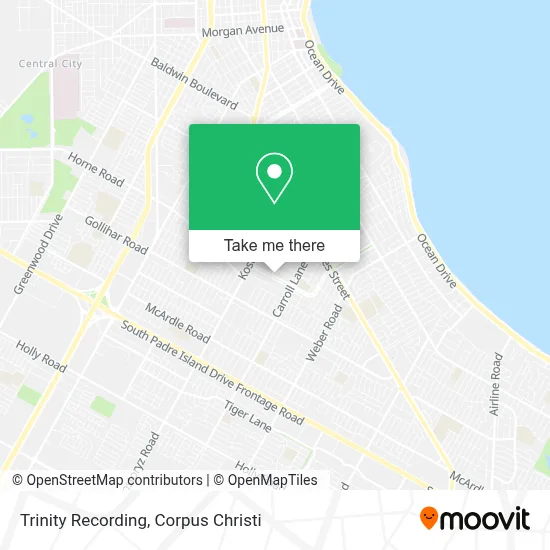 Trinity Recording map