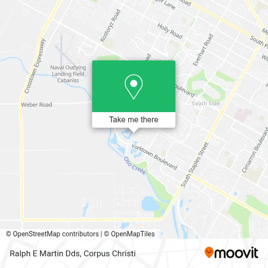 Ralph E Martin Dds map
