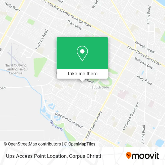 Ups Access Point Location map