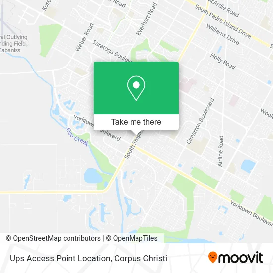 Ups Access Point Location map