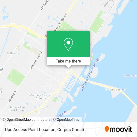 Ups Access Point Location map