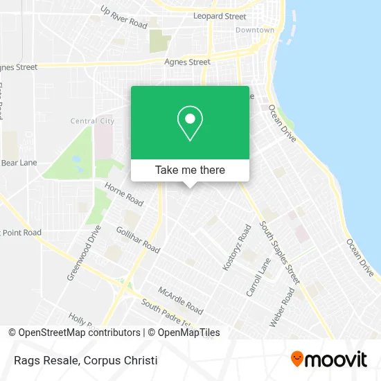 Rags Resale map