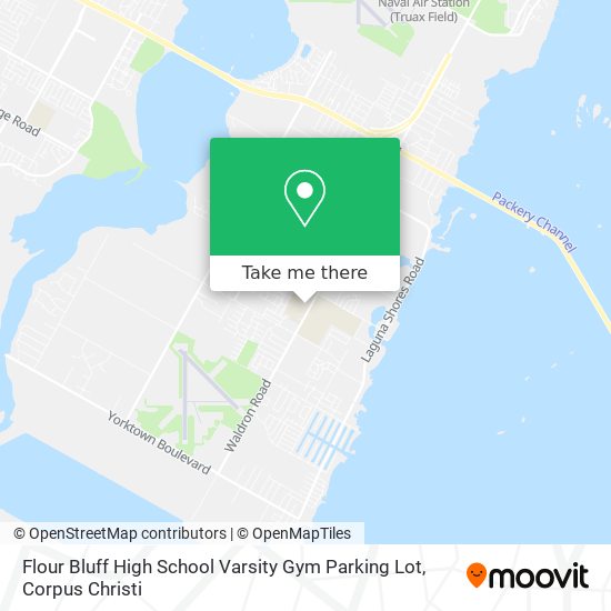 Flour Bluff High School Varsity Gym Parking Lot map