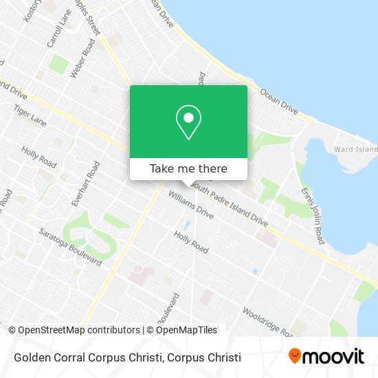 Golden Corral Corpus Christi map