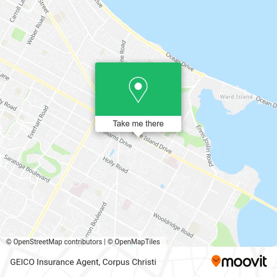 GEICO Insurance Agent map