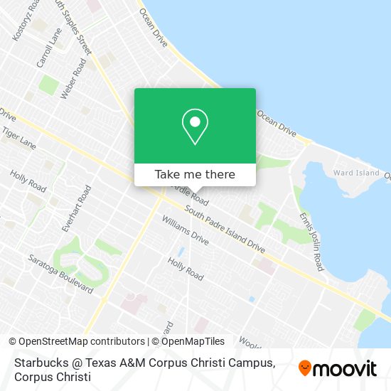 Mapa de Starbucks @ Texas A&M Corpus Christi Campus