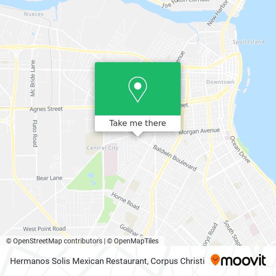 Mapa de Hermanos Solis Mexican Restaurant