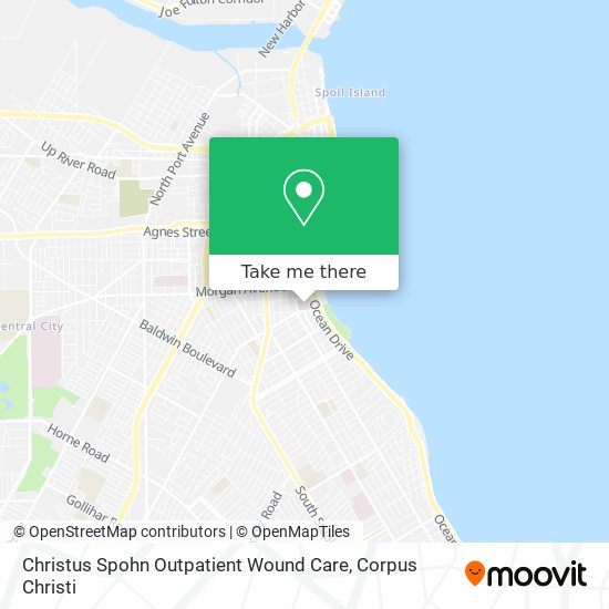 Christus Spohn Outpatient Wound Care map