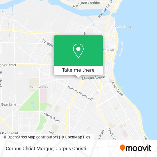 Mapa de Corpus Christ Morgue