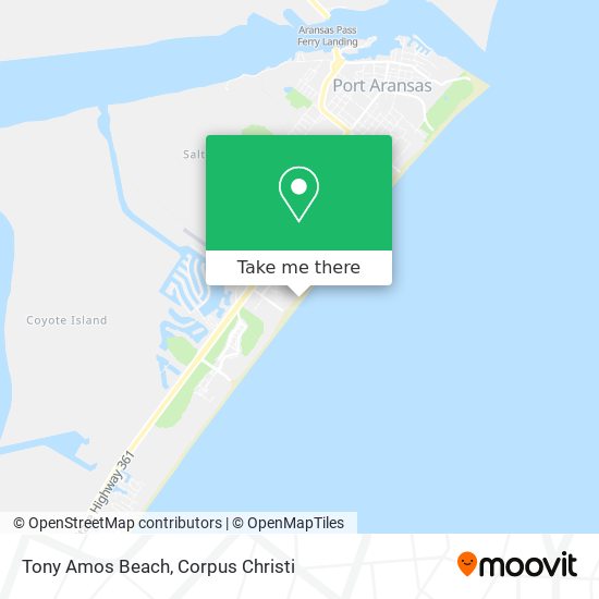 Mapa de Tony Amos Beach