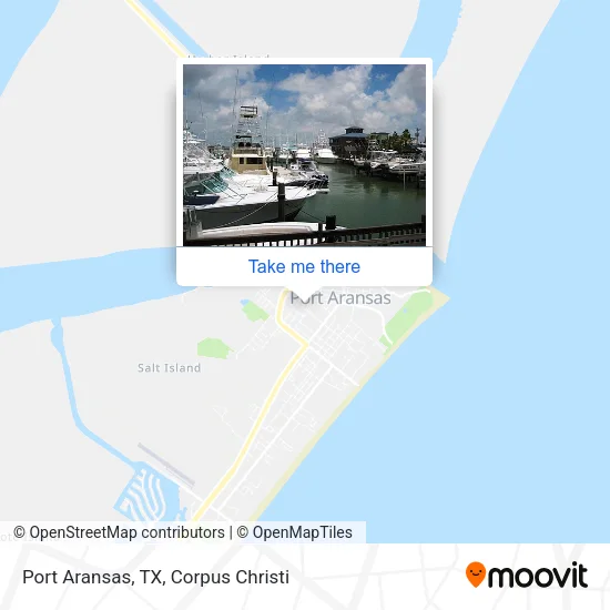 Port Aransas, TX map