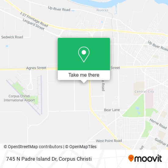 745 N Padre Island Dr map