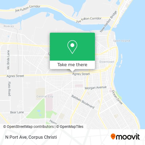 N Port Ave map