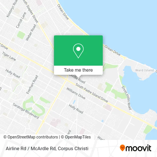 Airline Rd / McArdle Rd map