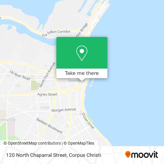 120 North Chaparral Street map