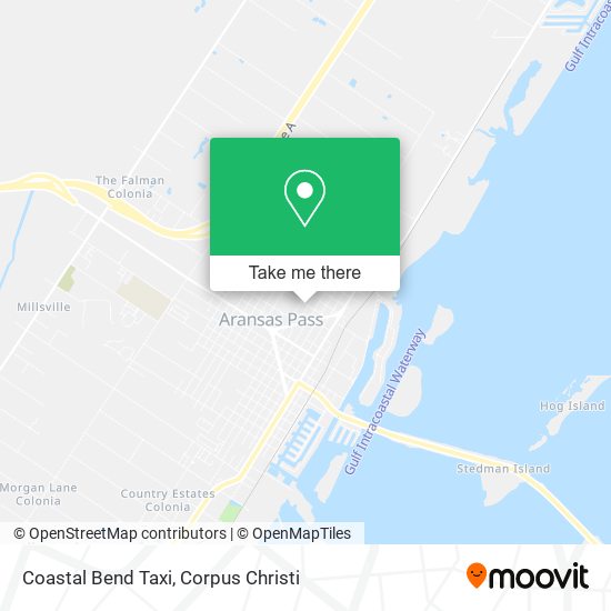 Coastal Bend Taxi map