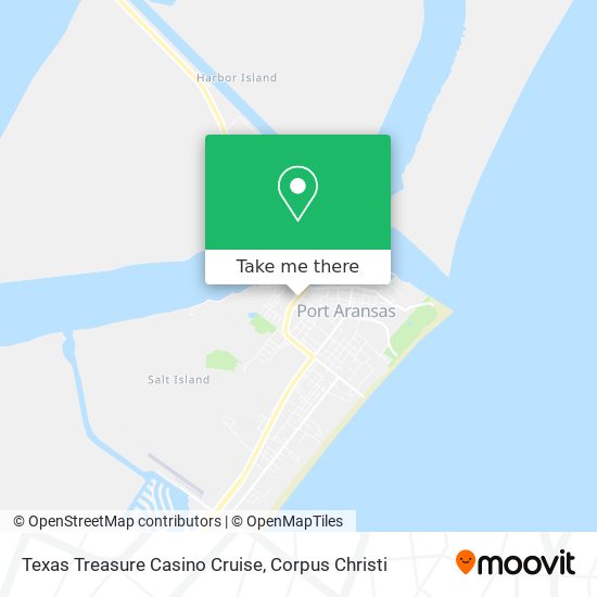 Texas Treasure Casino Cruise map