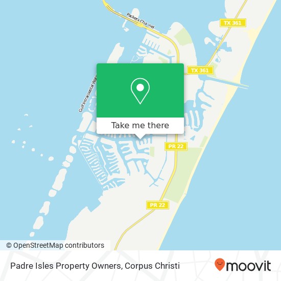 Padre Isles Property Owners map