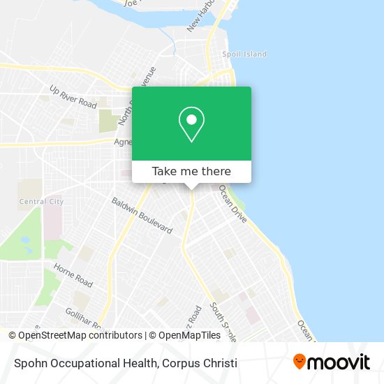 Spohn Occupational Health map