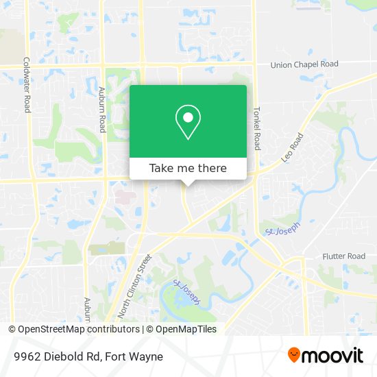 9962 Diebold Rd map