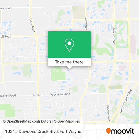 Mapa de 10315 Dawsons Creek Blvd