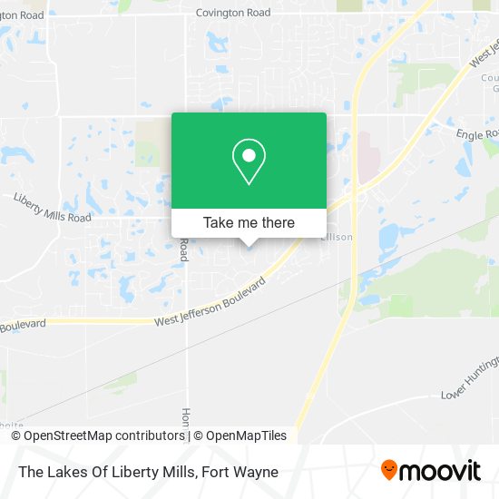 The Lakes Of Liberty Mills map