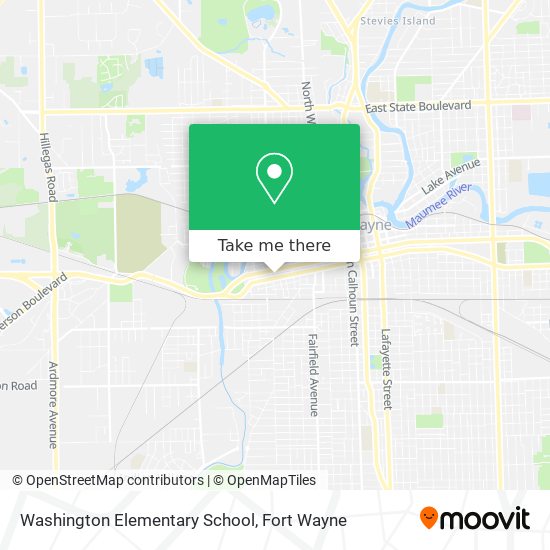 Washington Elementary School map