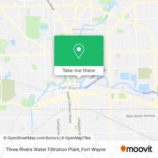 Mapa de Three Rivers Water Filtration Plant