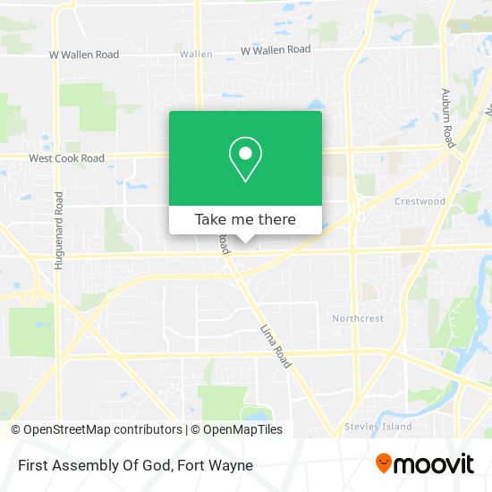 First Assembly Of God map