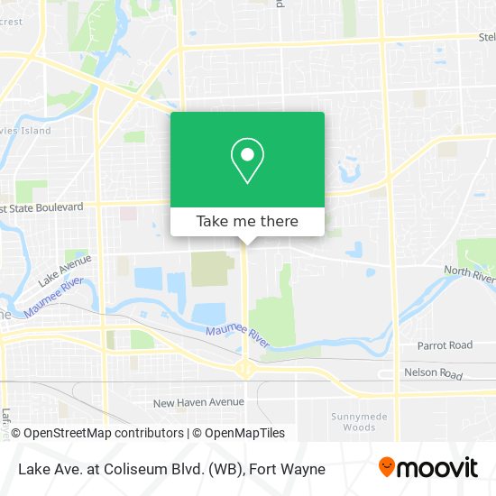 Mapa de Lake Ave. at Coliseum Blvd. (WB)
