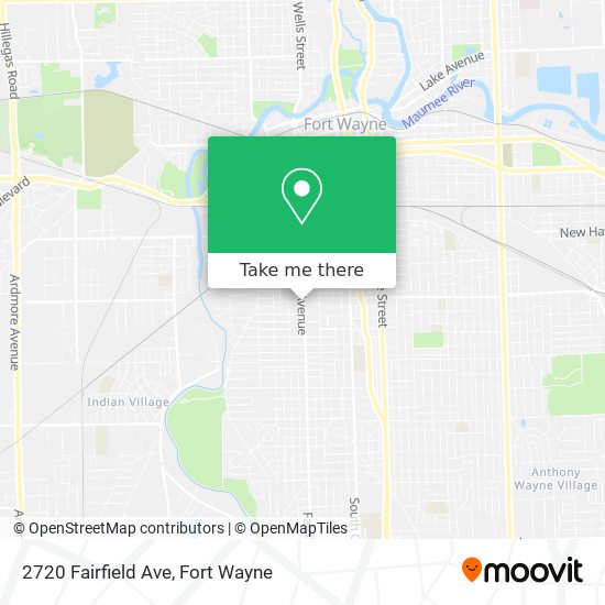 Mapa de 2720 Fairfield Ave