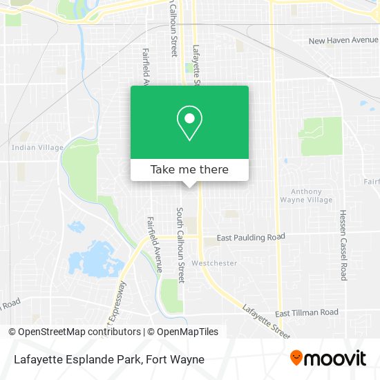 Lafayette Esplande Park map