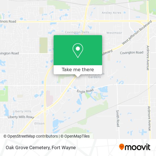 Mapa de Oak Grove Cemetery